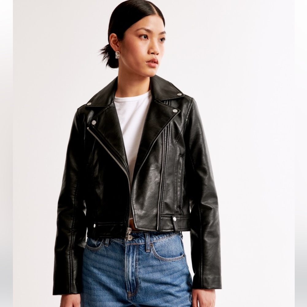 Vegan Leather Moto Jacket